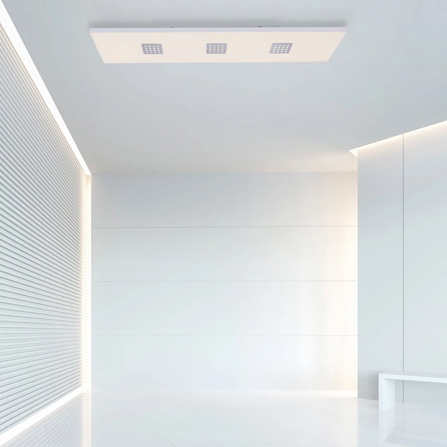 LED-Deckenleuchte PURE Neo, 120 cm, alu, CCT, Fernbedienung