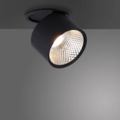 LED-Deckenleuchte PURE Nola, einflammig, schwarz