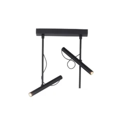 LED-Deckenleuchte PURE Tutua, 2-flammig, schwarz