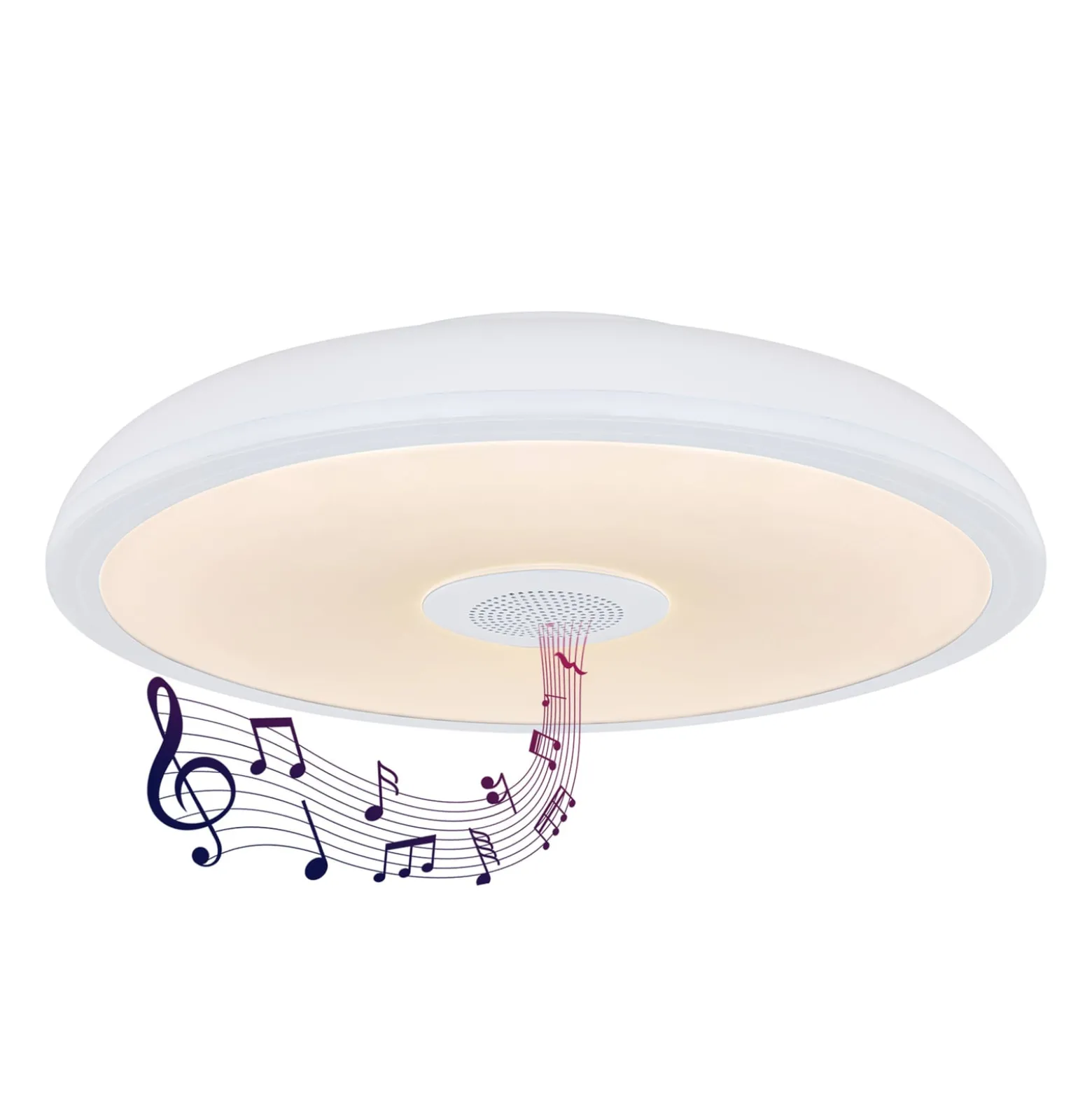 LED-Deckenleuchte Raffy Lautsprecher RGBW weiß