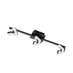 LED-Deckenleuchte Ray, 60 cm, 3-flammig, schwarz, Metall