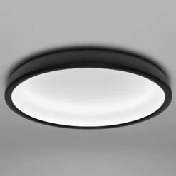 LED-Deckenleuchte Reflexio, Ø 46cm, schwarz
