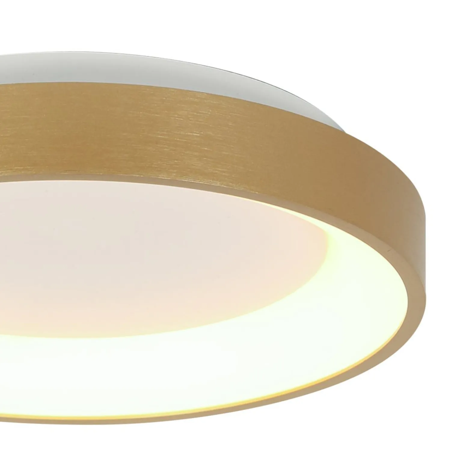 LED-Deckenleuchte Ringlede, gold, Höhe 6 cm, Ø 28 cm