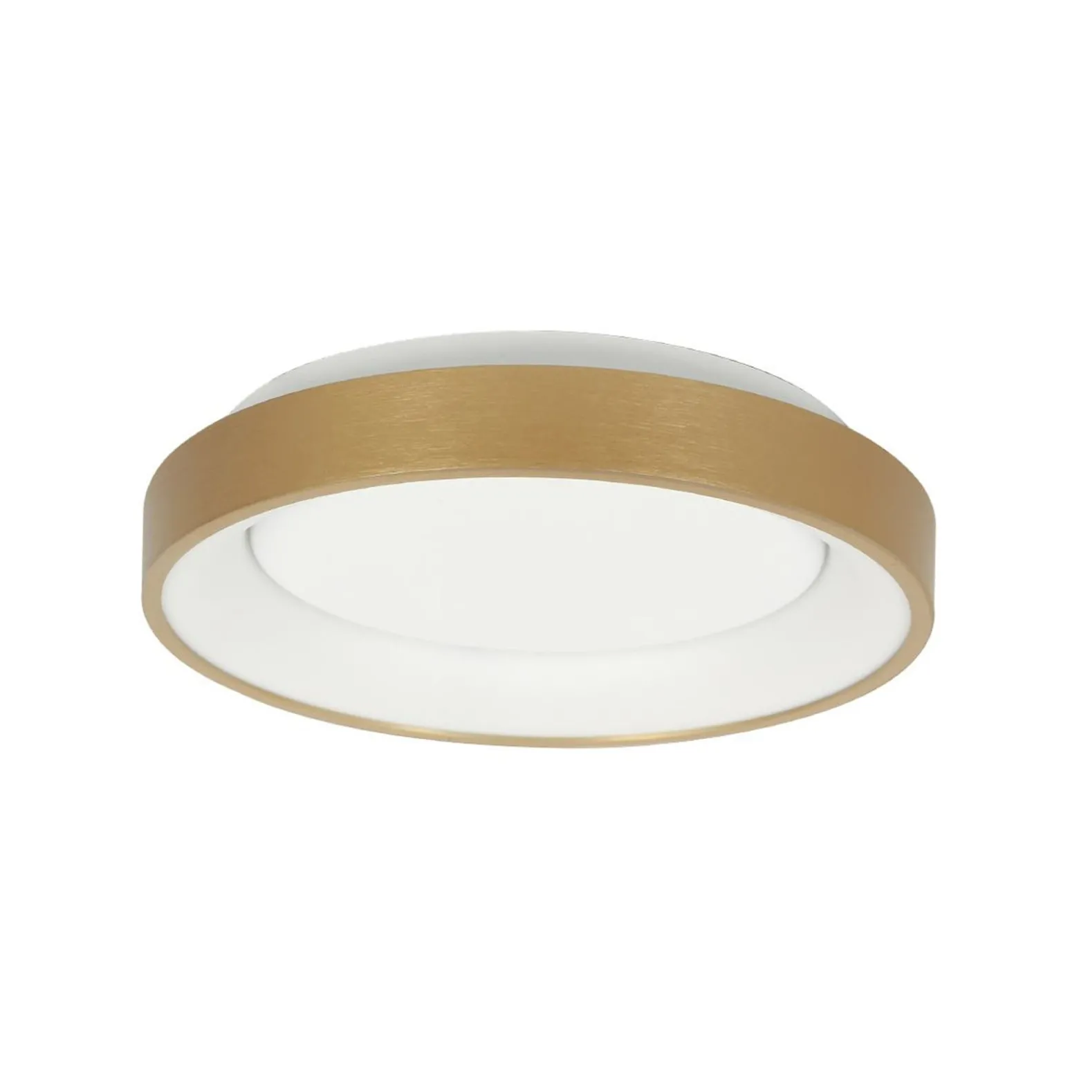 LED-Deckenleuchte Ringlede, gold, Höhe 6 cm, Ø 28 cm