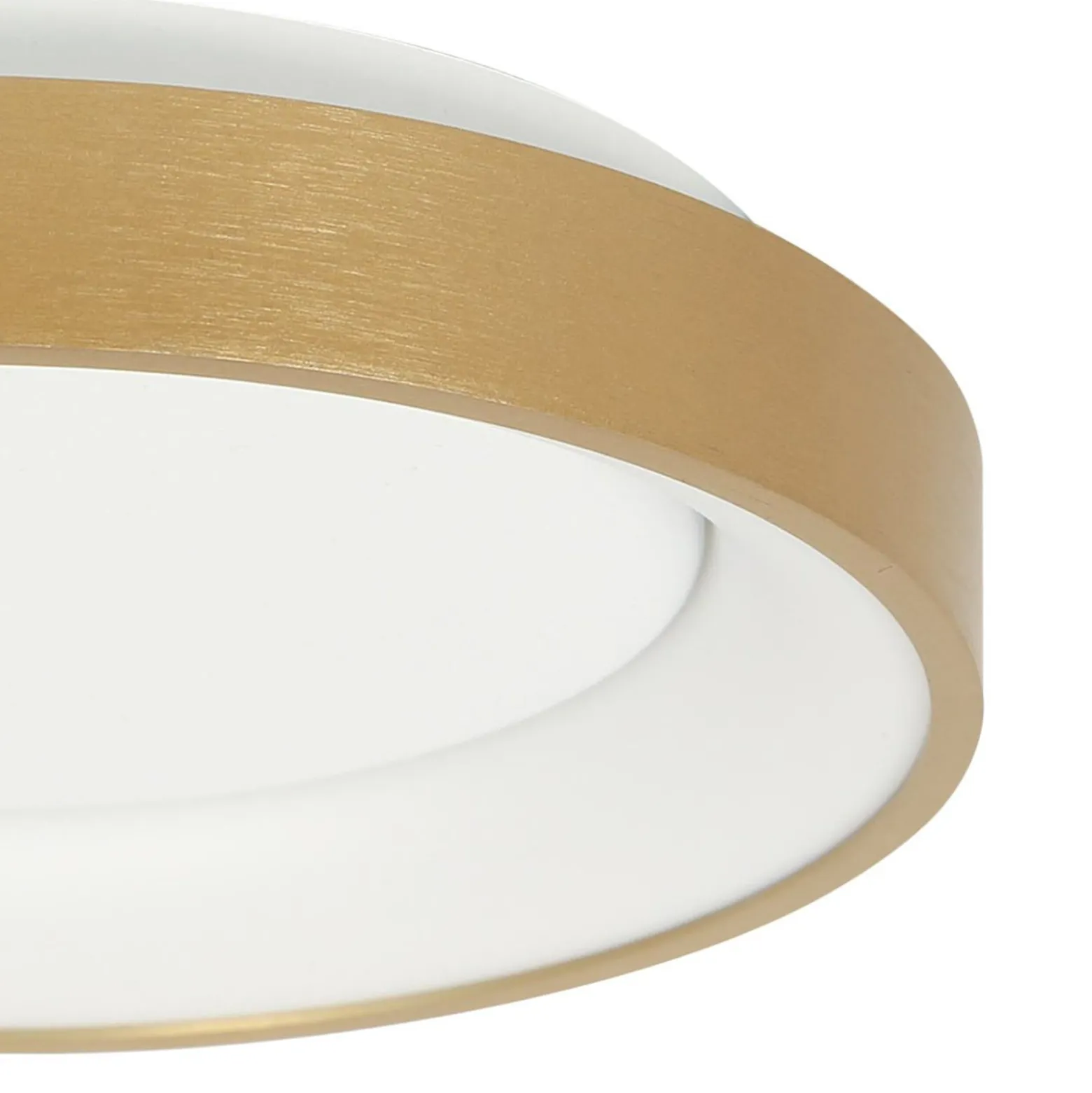 LED-Deckenleuchte Ringlede, gold, Höhe 6 cm, Ø 28 cm
