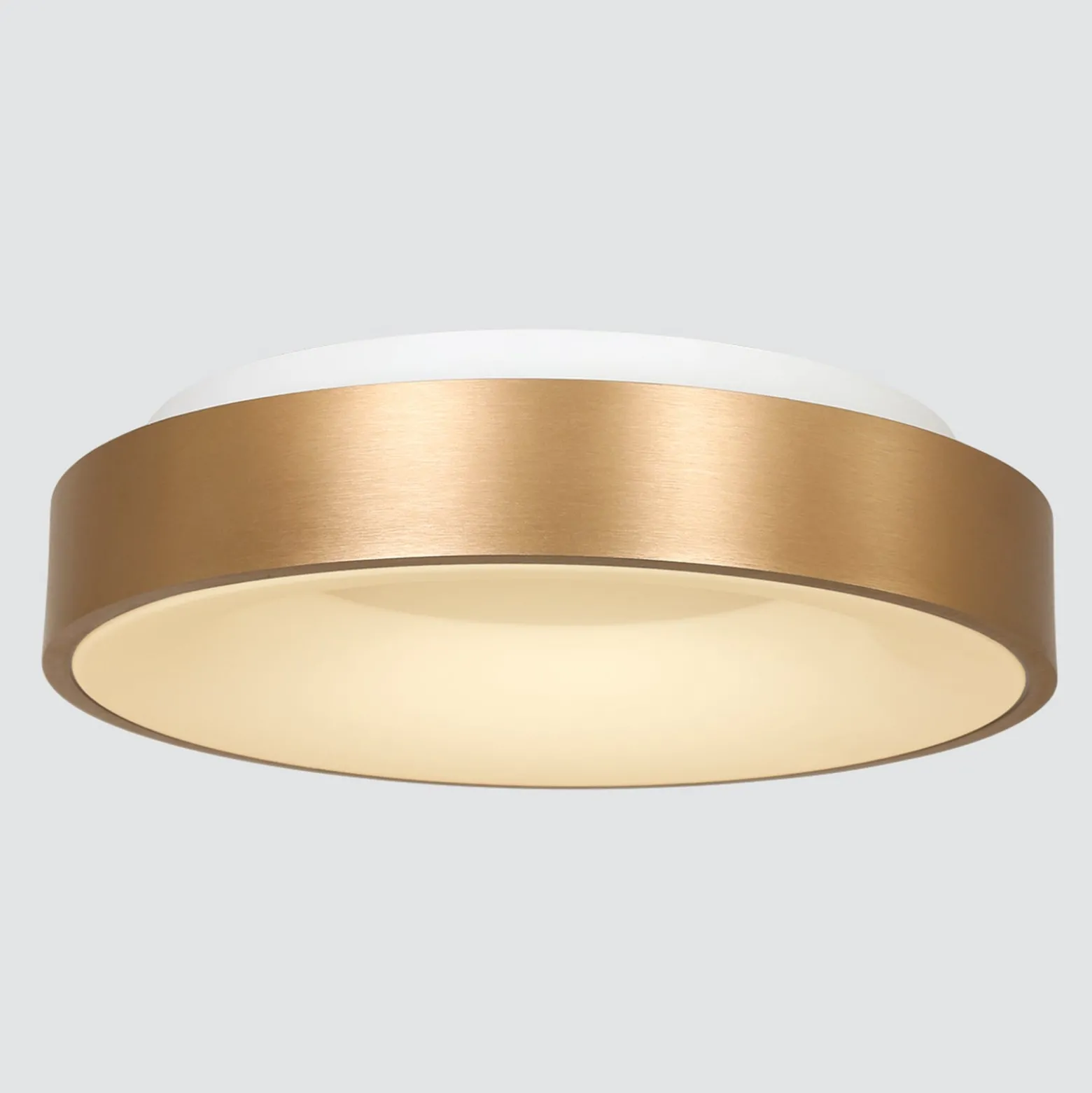 LED-Deckenleuchte Ringlede, 2.700 K, Ø 48 cm, gold, Metall