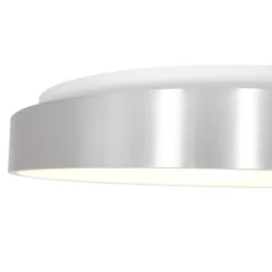 LED-Deckenleuchte Ringlede, 2.700 K, Ø 48 cm, silber, Metall