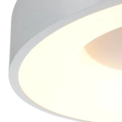 LED-Deckenleuchte Ringlede, 2.700 K, Ø 48 cm, silber, Metall