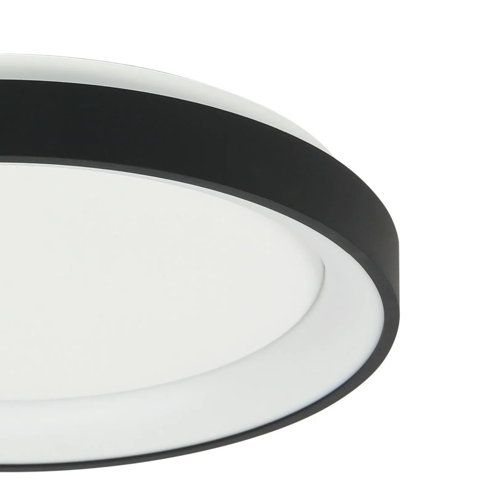 LED-Deckenleuchte Ringlede, schwarz, Höhe 6 cm, Ø 28 cm