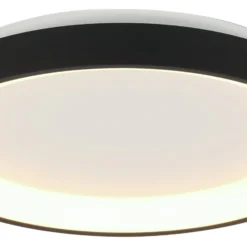 LED-Deckenleuchte Ringlede, schwarz, Höhe 6 cm, Ø 28 cm