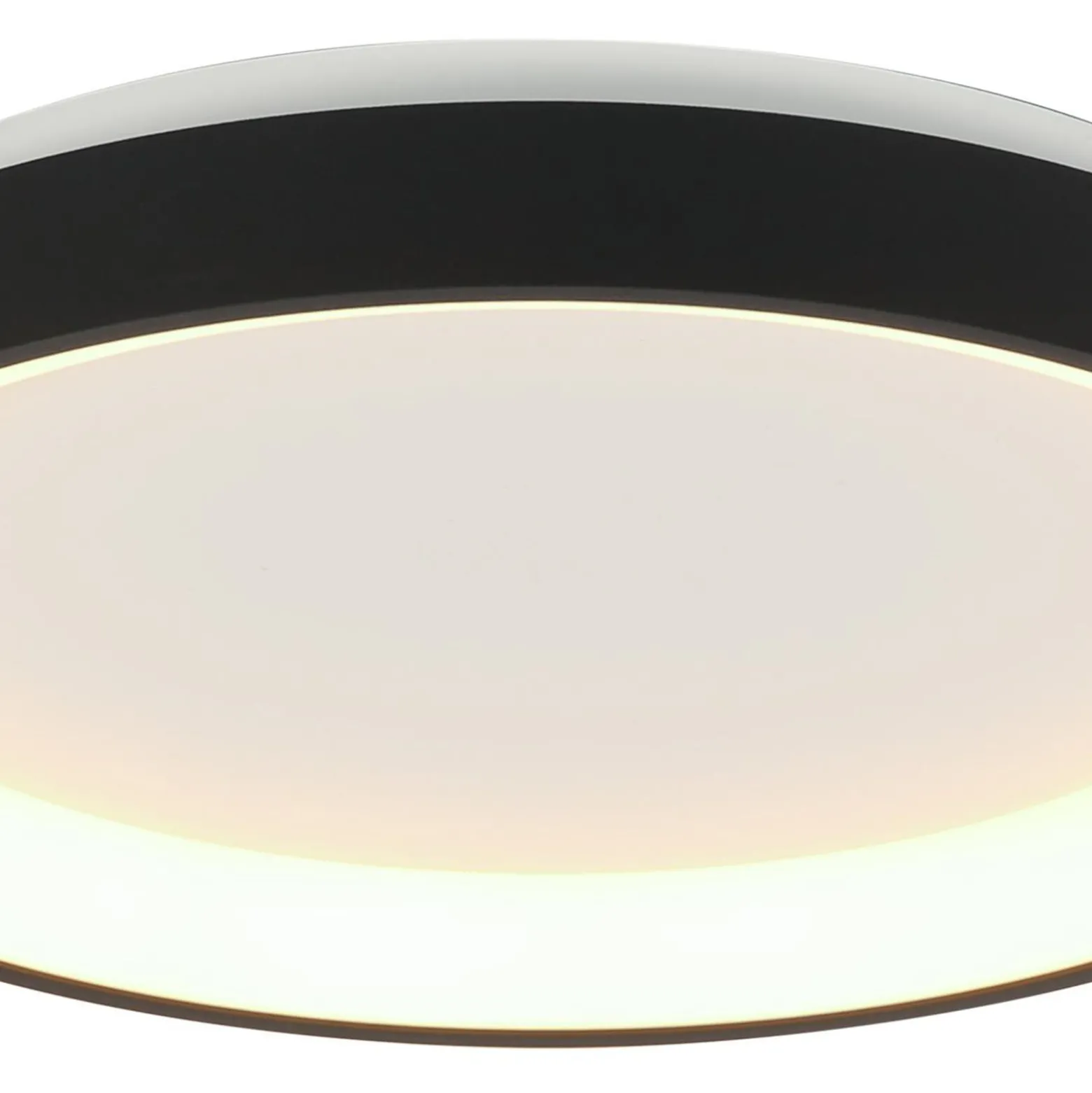 LED-Deckenleuchte Ringlede, schwarz, Höhe 6 cm, Ø 28 cm