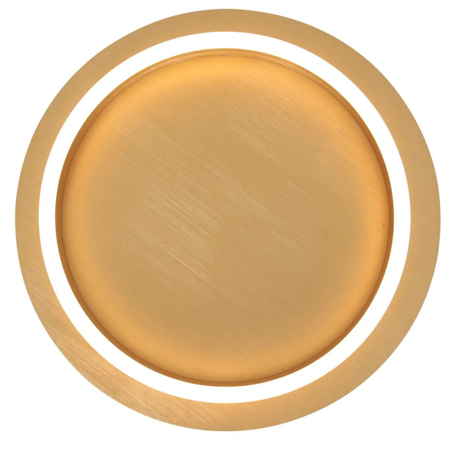 LED-Deckenleuchte Ringlux, goldfarben, Ø 32 cm, Metall