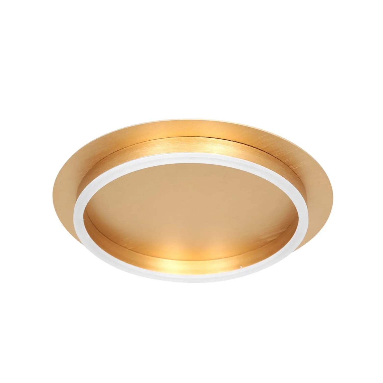 LED-Deckenleuchte Ringlux, goldfarben, Ø 32 cm, Metall