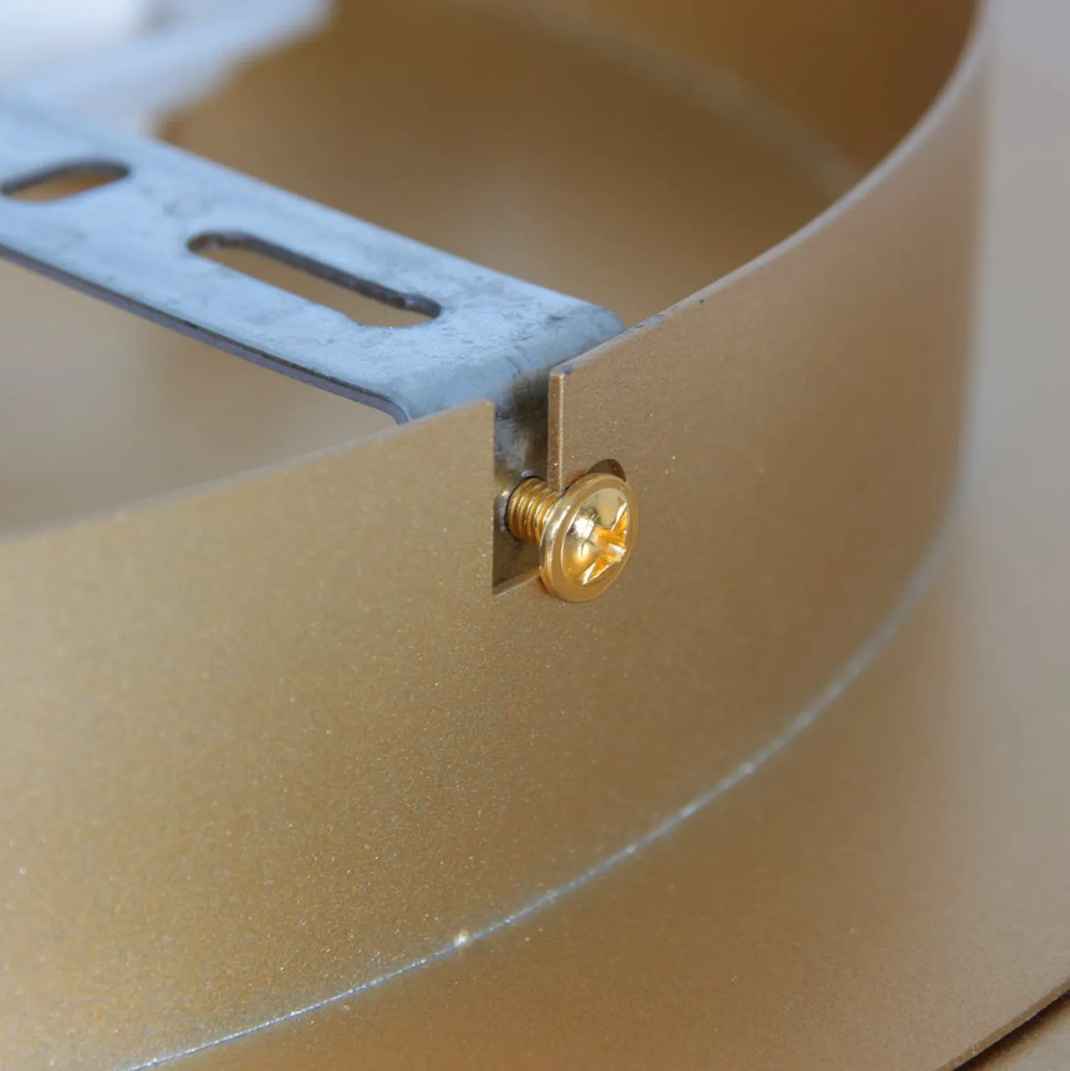 LED-Deckenleuchte Ringlux, goldfarben, Ø 32 cm, Metall