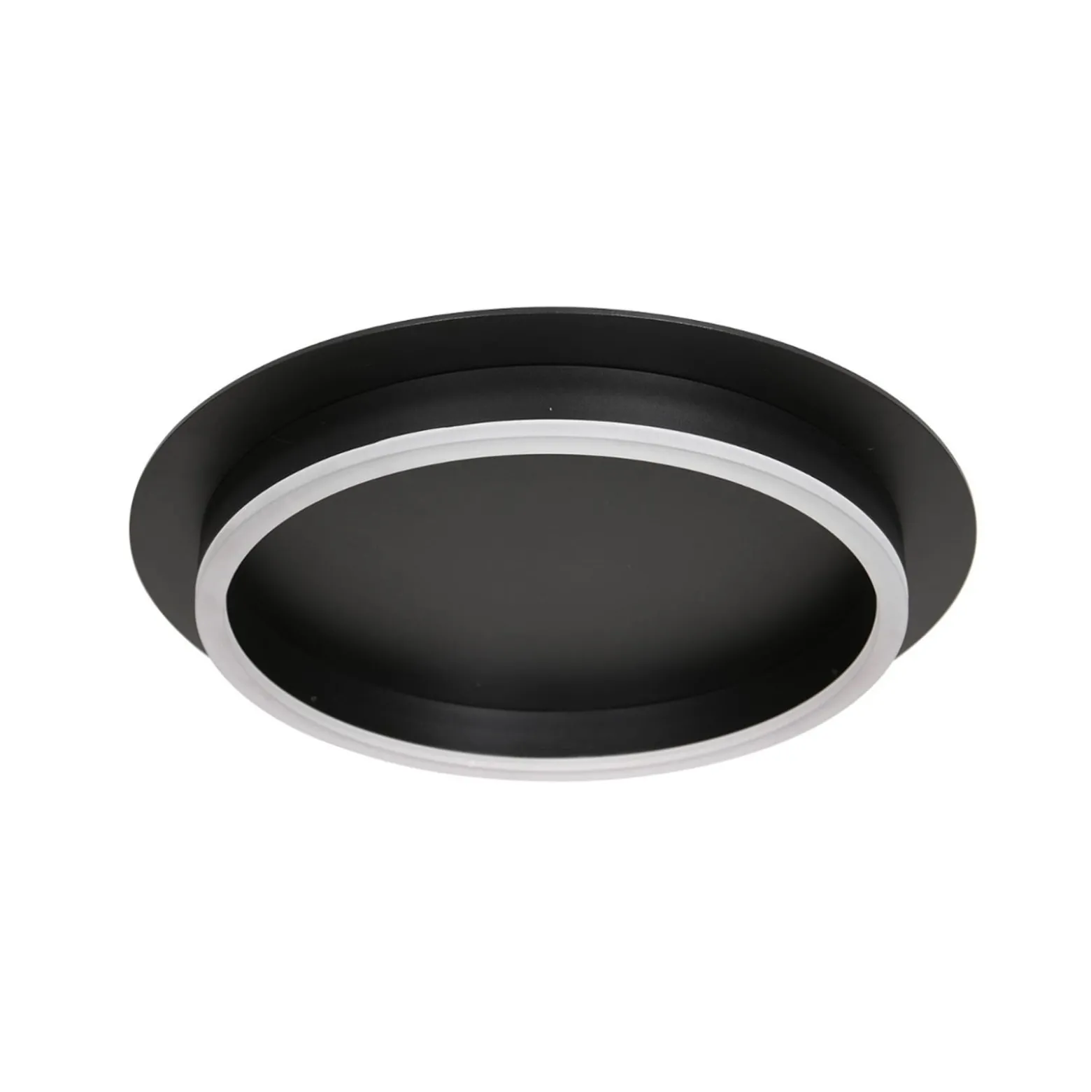 LED-Deckenleuchte Ringlux, schwarz, Ø 32 cm, Metall