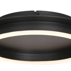 LED-Deckenleuchte Ringlux, schwarz, Ø 32 cm, Metall
