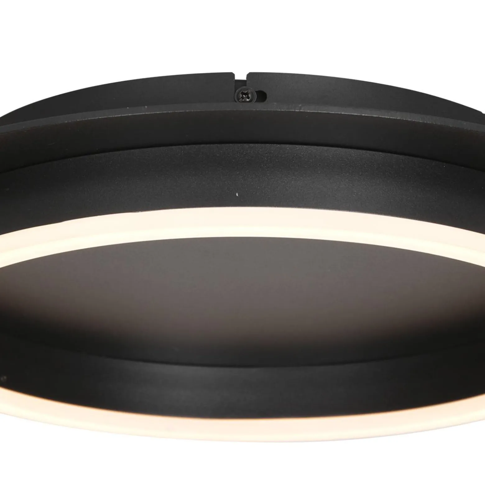 LED-Deckenleuchte Ringlux, schwarz, Ø 32 cm, Metall