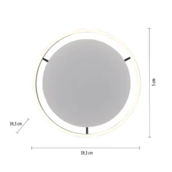 LED-Deckenleuchte Ritus, Ø 39,3cm, anthrazit
