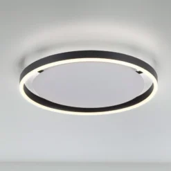 LED-Deckenleuchte Ritus, Ø 39,3cm, anthrazit