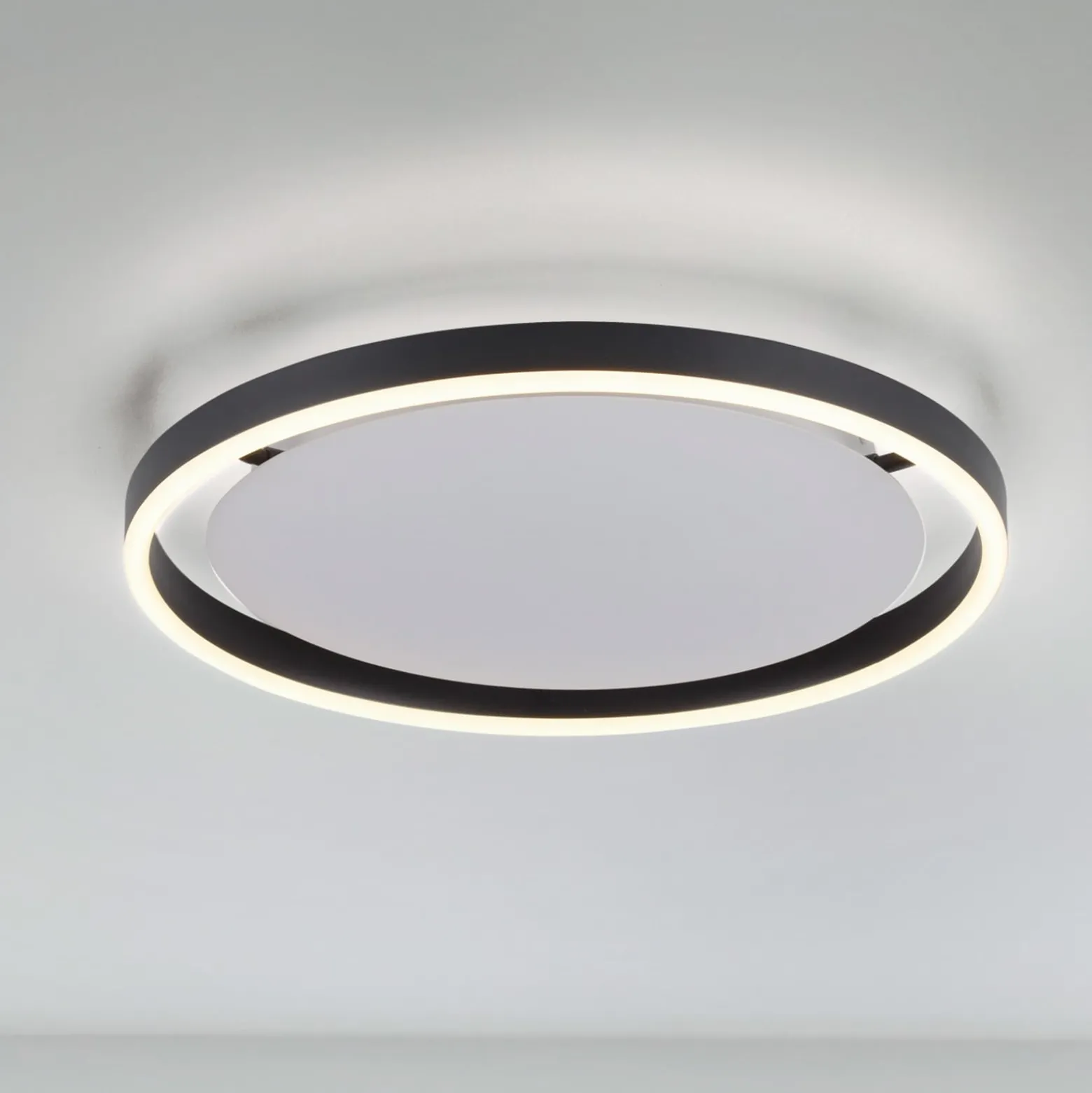 LED-Deckenleuchte Ritus, Ø 39,3cm, anthrazit