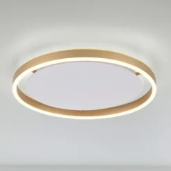 LED-Deckenleuchte Ritus, Ø 39,3cm messing matt