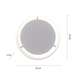 LED-Deckenleuchte Ritus, Ø 39,3cm messing matt