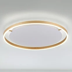 LED-Deckenleuchte Ritus, Ø 58,5cm, messing matt