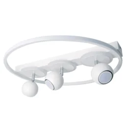 LED-Deckenleuchte Ronda, weiß, dreiflammig