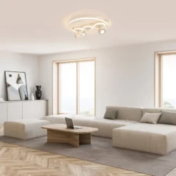 LED-Deckenleuchte Ronda, weiß, dreiflammig