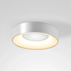 LED-Deckenleuchte Sauro, Ø 30 cm, silber