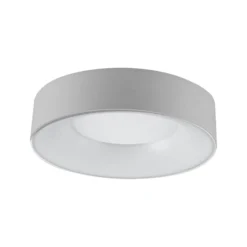 LED-Deckenleuchte Sauro, Ø 30 cm, silber