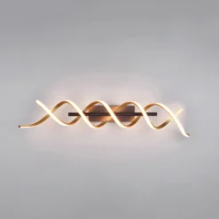 LED-Deckenleuchte Sequence, dimmbar, CCT, messing