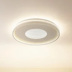 LED-Deckenleuchte Shirley, sandfarben, Ø 51 cm, CCT, dimmbar