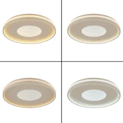 LED-Deckenleuchte Shirley, sandfarben, Ø 51 cm, CCT, dimmbar