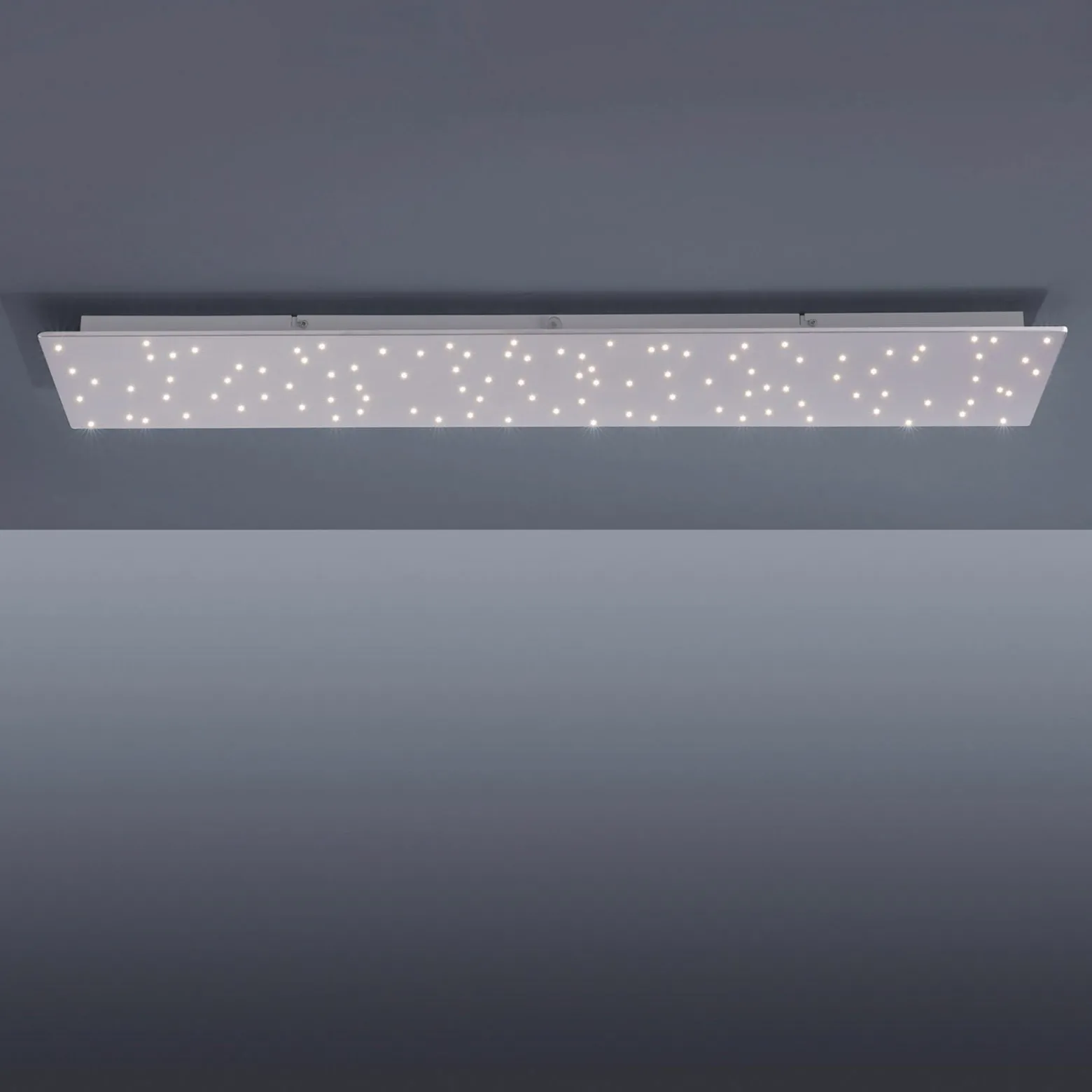 LED-Deckenleuchte Sparkle CCT dim stahl 100x45cm
