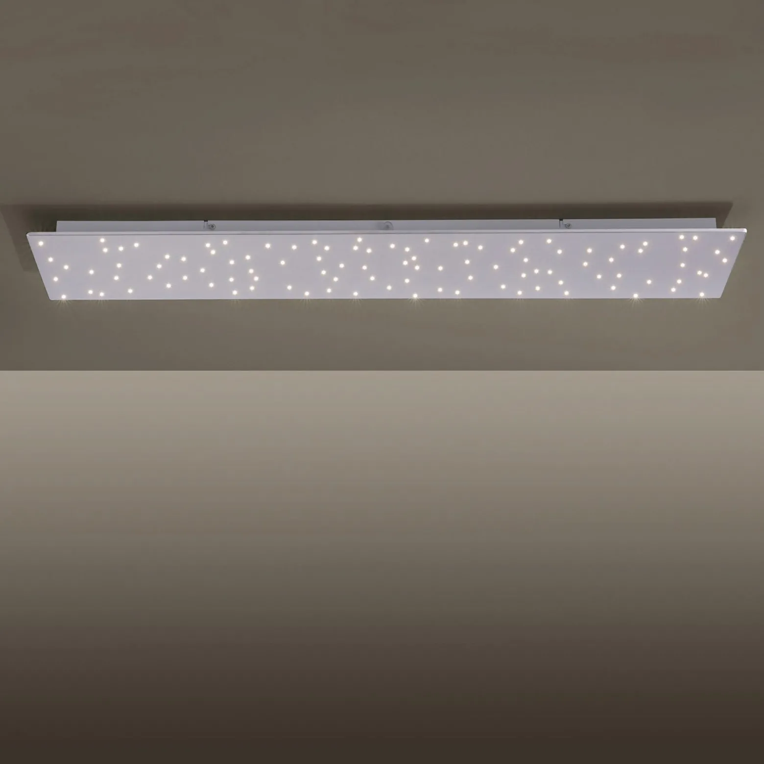LED-Deckenleuchte Sparkle CCT dim stahl 100x45cm