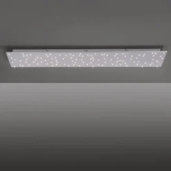 LED-Deckenleuchte Sparkle CCT dim stahl 100x45cm