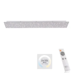 LED-Deckenleuchte Sparkle CCT dim stahl 100x45cm