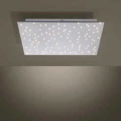 LED-Deckenleuchte Sparkle CCT dim stahl 45x45cm