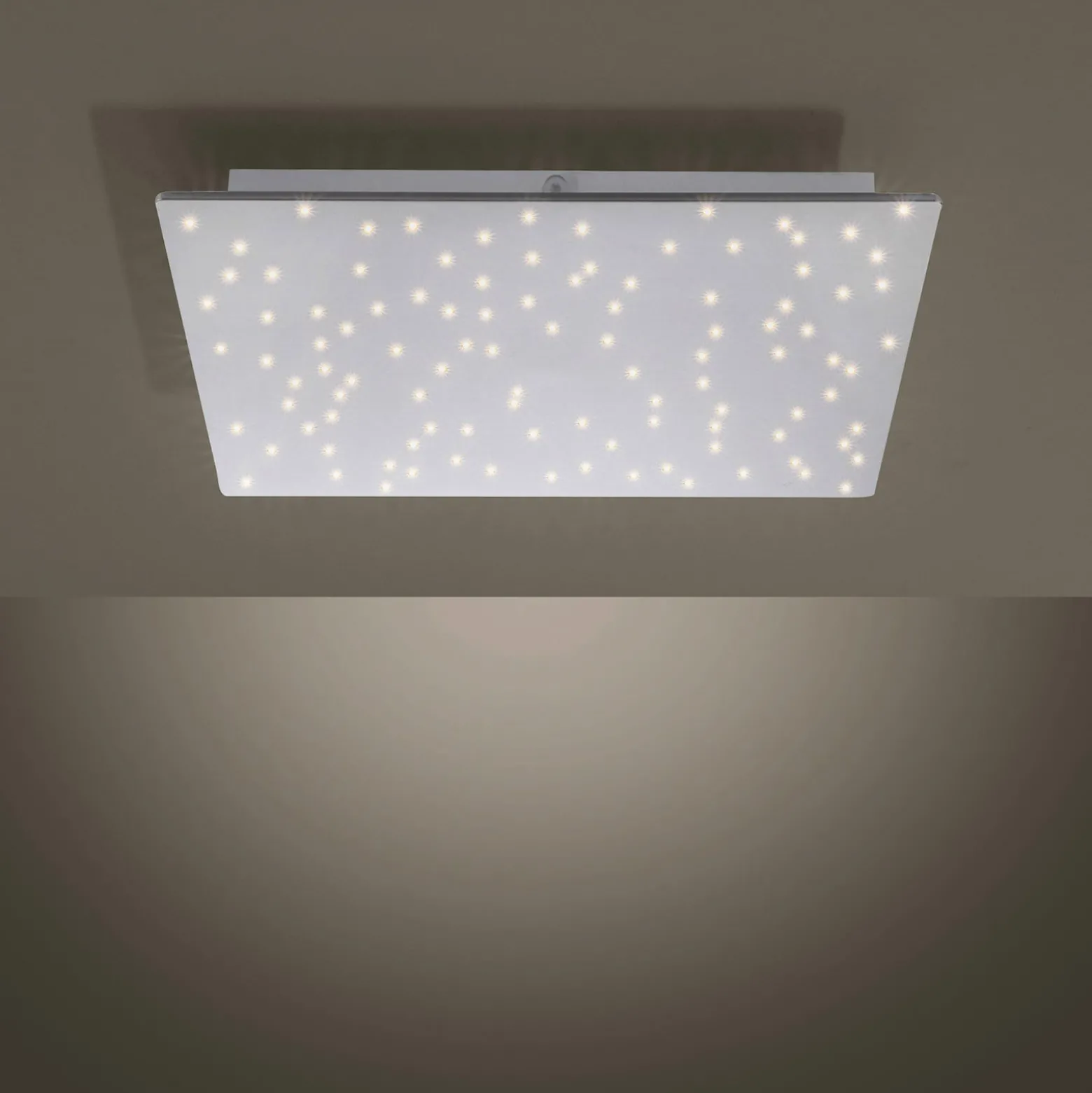 LED-Deckenleuchte Sparkle CCT dim stahl 45x45cm