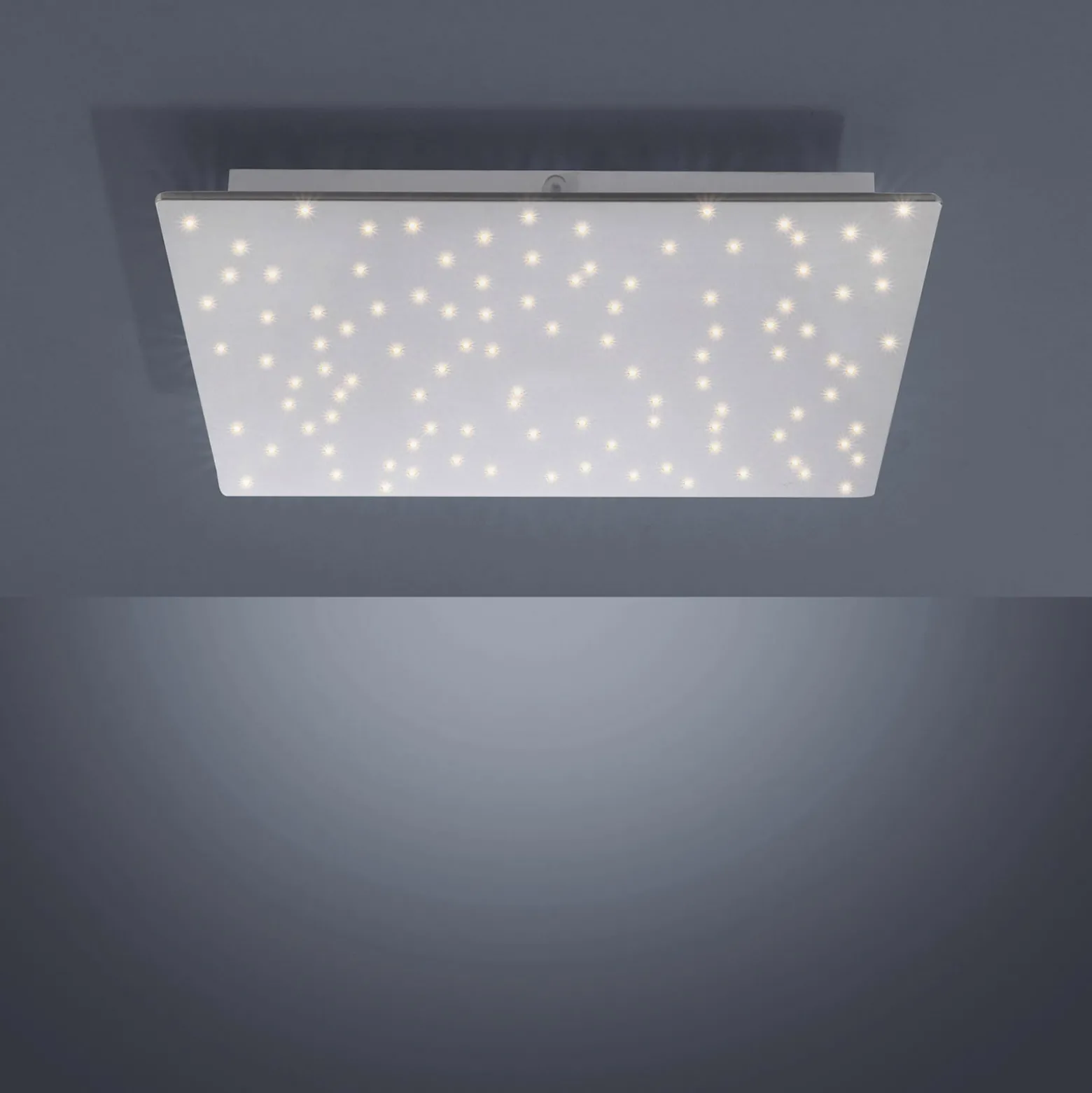 LED-Deckenleuchte Sparkle CCT dim stahl 45x45cm