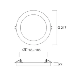 LED-Deckenleuchte START 5in1, weiß, Ø 22 cm, CCT, dimmbar