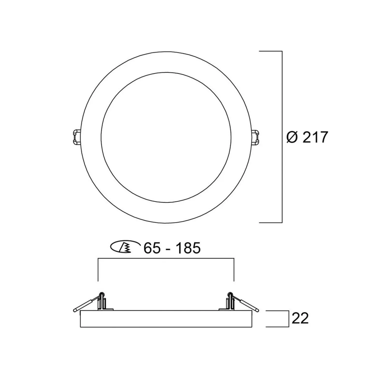 LED-Deckenleuchte START 5in1, weiß, Ø 22 cm, CCT, dimmbar