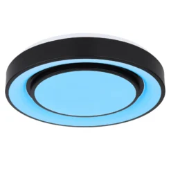 LED-Deckenleuchte Sully RGBW Fernbedienung schwarz