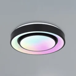 LED-Deckenleuchte Sully RGBW Fernbedienung schwarz