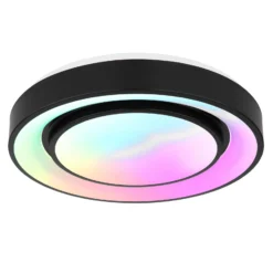 LED-Deckenleuchte Sully RGBW Fernbedienung schwarz