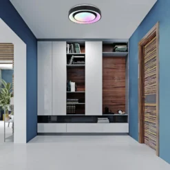 LED-Deckenleuchte Sully RGBW Fernbedienung schwarz