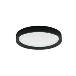 LED-Deckenleuchte Tara R, Ø 50,7 cm, schwarz, Alu, 3.000 K