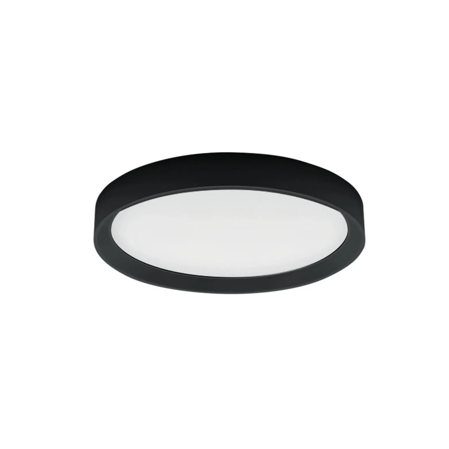 LED-Deckenleuchte Tara R, Ø 50,7 cm, schwarz, Alu, 3.000 K