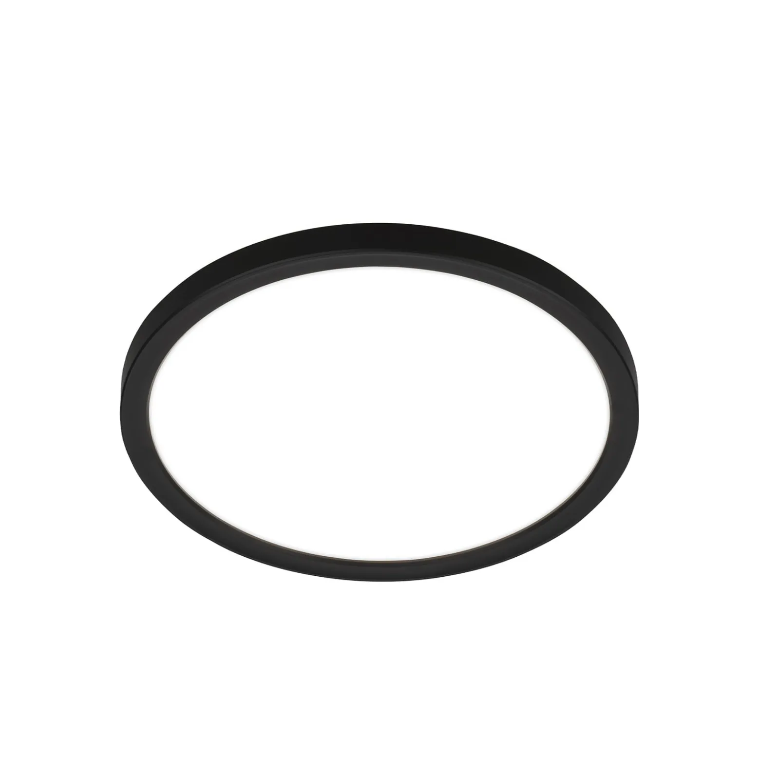 LED-Deckenleuchte Tava, schwarz, Ø 24 cm, Kunststoff